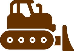 Bulldozer Vector Icon