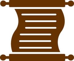 Scroll of Paper Vector Icon