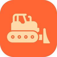 Bulldozer Vector Icon