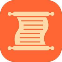 Scroll of Paper Vector Icon