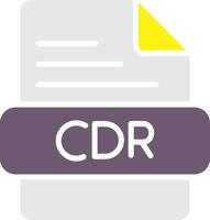 icono de vector de cdr