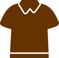 icono de vector de camisa de polo