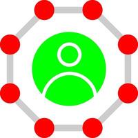 red compartir vector icono