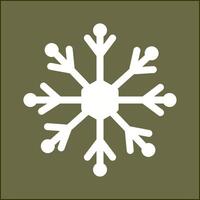 icono de vector de copo de nieve