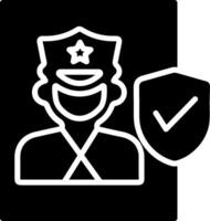 Cinema Security Guard Vector Icon