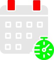 icono de vector de horario