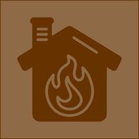 Housefire Vector Icon