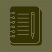 Notebook And Pen Vector Icon