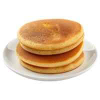 ai generato 3d interpretazione di un' pancake su trasparente sfondo - ai generato png