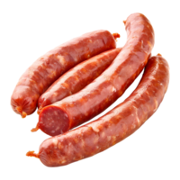 AI generated 3D Rendering of a Manchester Sausage on Transparent Background - Ai Generated png