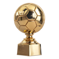 ai gegenereerd 3d renderen van een voetbal bal kampioen kop Aan transparant achtergrond - ai gegenereerd png