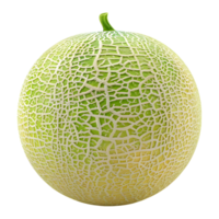 AI generated 3D Rendering of a Sliced Cantaloupe on Transparent Background - Ai Generated png