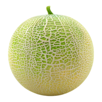 AI generated 3D Rendering of a Sliced Cantaloupe on Transparent Background - Ai Generated png