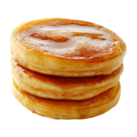 ai generato 3d interpretazione di un' pancake su trasparente sfondo - ai generato png