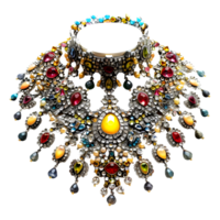 ai genererad 3d tolkning av en indisk traditionell Smycken på transparent bakgrund - ai genererad png