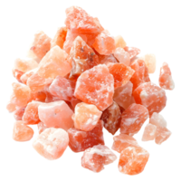 ai genererad 3d tolkning av en slipa himalayan salt på transparent bakgrund - ai genererad png