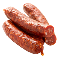 AI generated 3D Rendering of a Manchester Sausage on Transparent Background - Ai Generated png