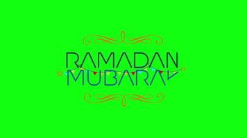 Ramadan Mubarak Text Wunsch. glücklich Ramzan karem. Ramadan Mubarak, Gruß Karte, wünscht sich, Feier, Party, Einladung, Geschenk, Fall, Nachricht, Urlaub, Festival 4k Schleife Animation video