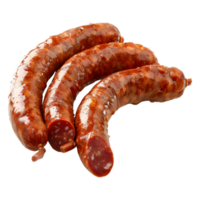 AI generated 3D Rendering of a Manchester Sausage on Transparent Background - Ai Generated png