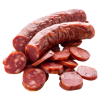 AI generated 3D Rendering of a Manchester Sausage on Transparent Background - Ai Generated png