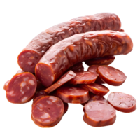 ai généré 3d le rendu de une Manchester saucisse sur transparent Contexte - ai généré png