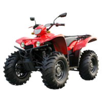 ai gerado 3d Renderização do uma atv quad bicicleta em transparente fundo - ai gerado png