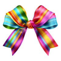 AI generated 3D Rendering of a Colorful Ribbon on Transparent Background - Ai Generated png