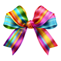 AI generated 3D Rendering of a Colorful Ribbon on Transparent Background - Ai Generated png