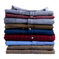 AI generated 3D Rendering of a Stack of Shirts on Transparent Background - Ai Generated png