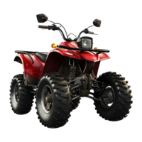 ai gegenereerd 3d renderen van een atv quad fiets Aan transparant achtergrond - ai gegenereerd png