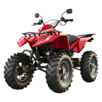 ai gegenereerd 3d renderen van een atv quad fiets Aan transparant achtergrond - ai gegenereerd png