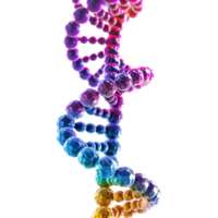 ai gegenereerd 3d renderen van een dns element of molecuul Aan transparant achtergrond - ai gegenereerd png