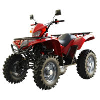 ai genererad 3d tolkning av en atv quad cykel på transparent bakgrund - ai genererad png