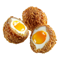 AI generated 3D Rendering of a Fried Eggs on Transparent Background - Ai Generated png