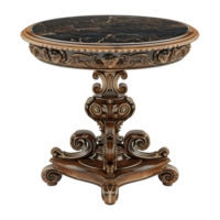 AI generated 3D Rendering of a Vintage Guest Table on Transparent Background - Ai Generated png