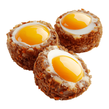 AI generated 3D Rendering of a Fried Eggs on Transparent Background - Ai Generated png