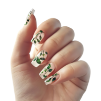 AI generated Woman Hand With Nail Polish on Nails on Transparent background - Ai Generated png