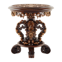 AI generated 3D Rendering of a Vintage Guest Table on Transparent Background - Ai Generated png