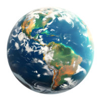 AI generated Earth From Space View on Transparent background - Ai Generated png