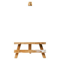 AI generated Blank Canvas on Wooden Stand on Transparent background - Ai Generated png