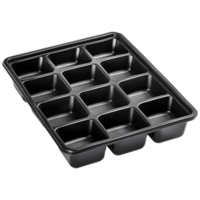 AI generated Black Ice Cube Box on Transparent background - Ai Generated png