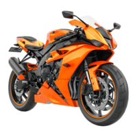 AI generated 3D Rendering of a Racing Bike on Transparent Background - Ai Generated png