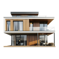 AI generated 3D Rendering of a Real Estate House or Home on Transparent Background - Ai Generated png