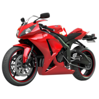 AI generated 3D Rendering of a Racing Bike on Transparent Background - Ai Generated png