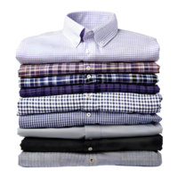 AI generated 3D Rendering of a Stack of Shirts on Transparent Background - Ai Generated png