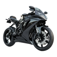 AI generated 3D Rendering of a Racing Bike on Transparent Background - Ai Generated png