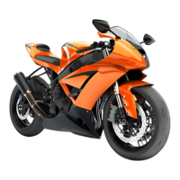 AI generated 3D Rendering of a Racing Bike on Transparent Background - Ai Generated png