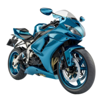 AI generated 3D Rendering of a Racing Bike on Transparent Background - Ai Generated png