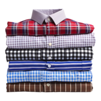 AI generated 3D Rendering of a Stack of Shirts on Transparent Background - Ai Generated png