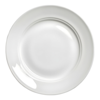 AI generated White Blank Plate on Transparent background - Ai Generated png